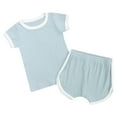 thumbnail image 1 of TAIAOJING Kids Toddler Girl Clothes Children's Pajamas Cotton Top Baby Clogs Household Clothing Set 6-12 Months, 1 of 9