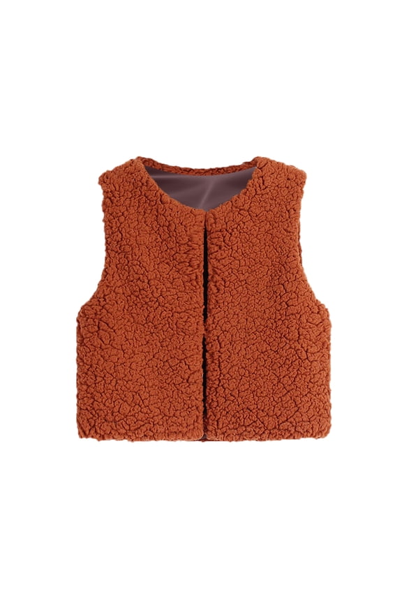 Kids Toddler Jacket Baby Boys Girls Winter Villus Solid Coat Warm Waistcoat Fall Outfits 2-3 Years