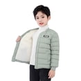 thumbnail image 1 of TAIAOJING Kids Toddler Jacket Kids Child Baby Boys Girls Embroidered Long Sleeve Wadded Thickening Type Winter Coats Outer Outwear Clothes Fall Outfits 4-5 Years, 1 of 5