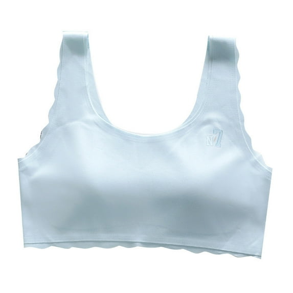 TAIAOJING Kids Training Bras For Girls Teen Sports Bras Comfort Soft Solid Color Bras Lovely 11-14Y