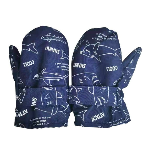TAIAOJING Kids Waterproof Warm Winter Snow Ski Gloves Toddler Mittens Winter Water-proof Gloves Toddler Snow Cartoon Gloves for Kids Baby Winter Mittens for Girls Boys