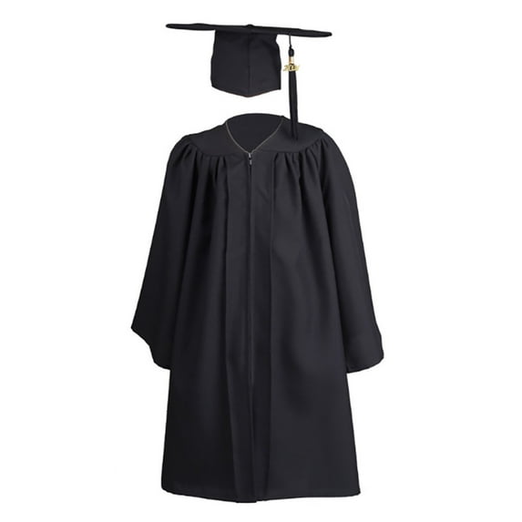 TAIAOJING Kindergarten Graduation Cap and Gown 2024 for Kids Color Boys Girls Suit Kindergarten Children Graduation Stage Performance Gown With Hat Causal Clothes Set 4-5 Years