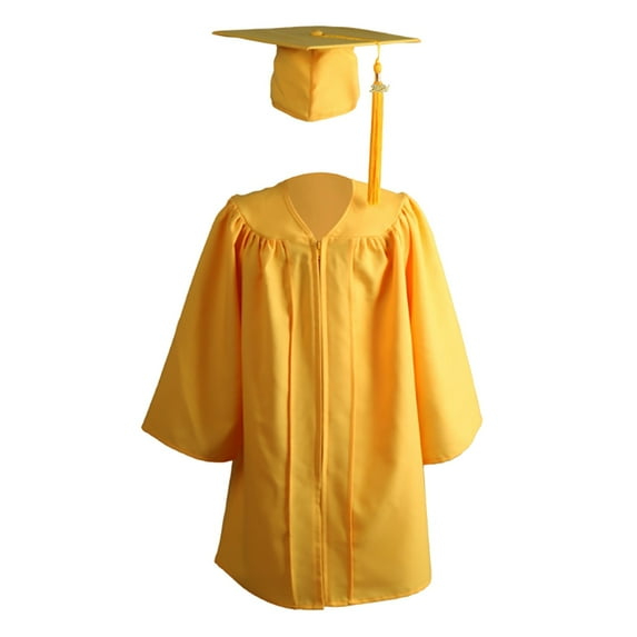 TAIAOJING Kindergarten Graduation Cap and Gown 2024 for Kids Color Boys Girls Suit Kindergarten Children Graduation Stage Performance Gown With Hat Causal Clothes Set 4-5 Years