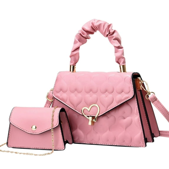 TAIAOJING Large Tote Bag for Woman Fashion Upgrade 2 Piece Crossbody Bag Handbag Wallet Handbag Shoulder Bag Top Handle Satchel