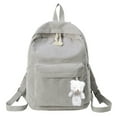 thumbnail image 1 of TAIAOJING Lightweight Backpack for School Casual Shoulder Corduroy Backpack Student Fashion Bag Womens Bag Youth Simple Fashion Shoulder Bag, 1 of 6
