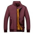thumbnail image 1 of TAIAOJING Men's Bomber Jacket Autumn And Winter Fashion Casual Pocket Jacket Thick Coat Top, 1 of 3