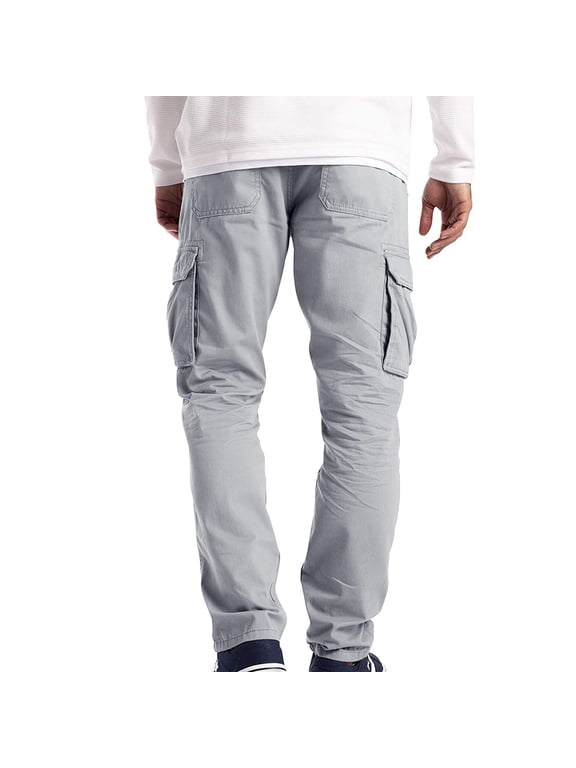 Men's Drastring Pants Cargo Wear Cargo Full 6 Pocket Work Pants Trousers Combat Pants Streetwear