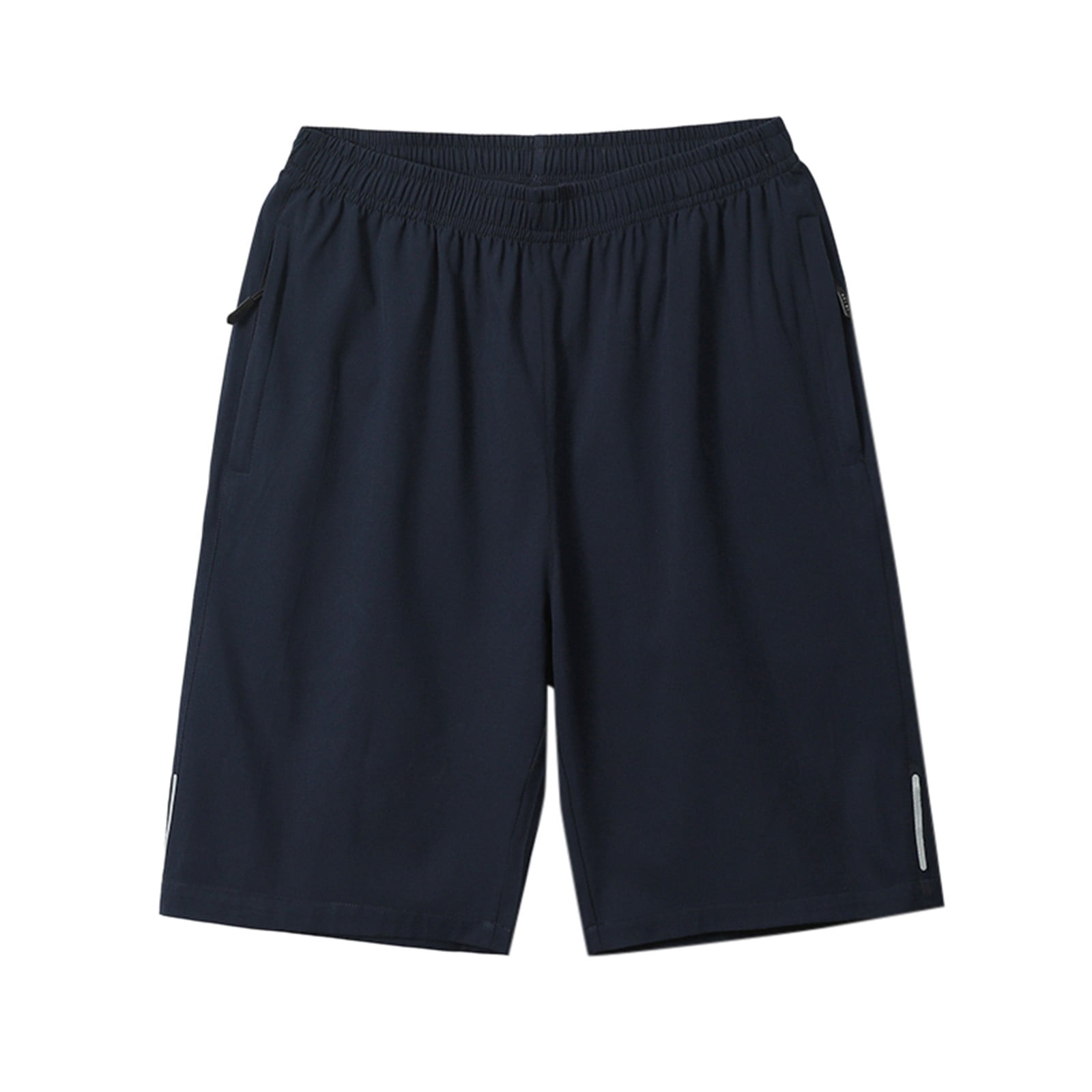 Male Summer Casual Solid Short Pant Bead Drawstring Short Trouser