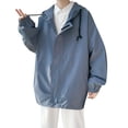 thumbnail image 1 of TAIAOJING Men's Jacket Lightweight Windbreaker Bomber Jacket Spring And Autumn Loose Hooded Jacket Trendy Fashion Large Size Top Jacket, 1 of 5