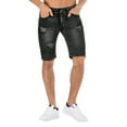 thumbnail image 1 of TAIAOJING Men's Shorts Jeans Summer Ripped Personality Retro High Stretch Denim Pants, 1 of 9