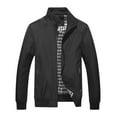thumbnail image 1 of TAIAOJING Men's Winter Coats Fashion Business Solid Leisure Large Zipper Jacket, 1 of 3