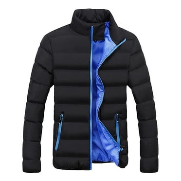TAIAOJING Men's Winter Hooded Jacket Bubble Warm Fit Thick Casual Winter Outerwear Slim & Streetwear Coat