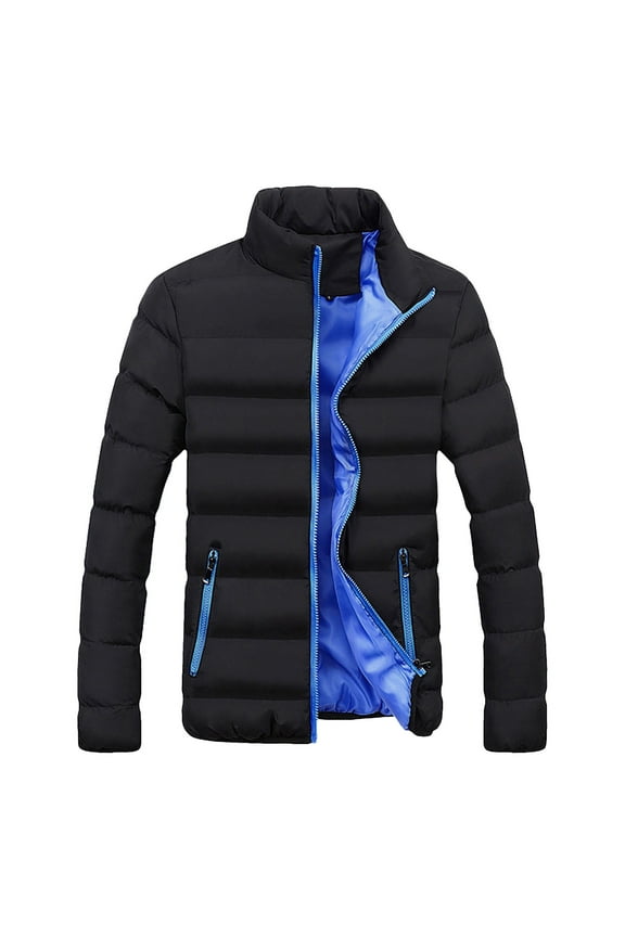 Men's Winter Hooded Jacket Bubble Warm Fit Thick Casual Winter Outerwear Slim & Streetwear Coat