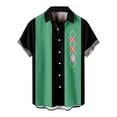 thumbnail image 1 of TAIAOJING Mens Bowling Shirts Summer Hawaii Casual Loose PrinTurn Collar Short Sleeve Button Down Shirts, 1 of 5