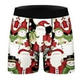 thumbnail image 1 of TAIAOJING Mens Boxer Briefs Mens Christmas Digital 3D Printing Breathable Comfortable Boyshort Underwear, 1 of 4