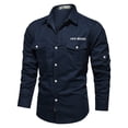 thumbnail image 1 of TAIAOJING Mens Button Down Shirts S Cotton Sizes Plus Military Style Long Sleeve Washed Outdoor Blouse, 1 of 4