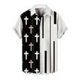 thumbnail image 1 of TAIAOJING Mens Hawaii Button Down Shirts Short Sleeve Male Summer Hawaii Casual Loose Print Shirt Turn Down Collar Shirt, 1 of 6