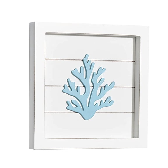 TAIAOJING Ocean Theme Beach Wall Decor Coastal 3D Wall Art With Sand And Coral Seashell Beach Decorations For Home Home Decorative Ornaments