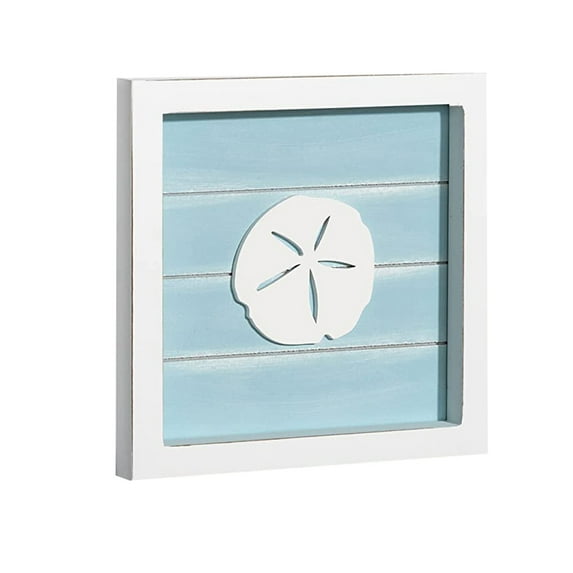 TAIAOJING Ocean Theme Beach Wall Decor Coastal 3D Wall Art With Sand And Coral Seashell Beach For Home Desktop Decoration