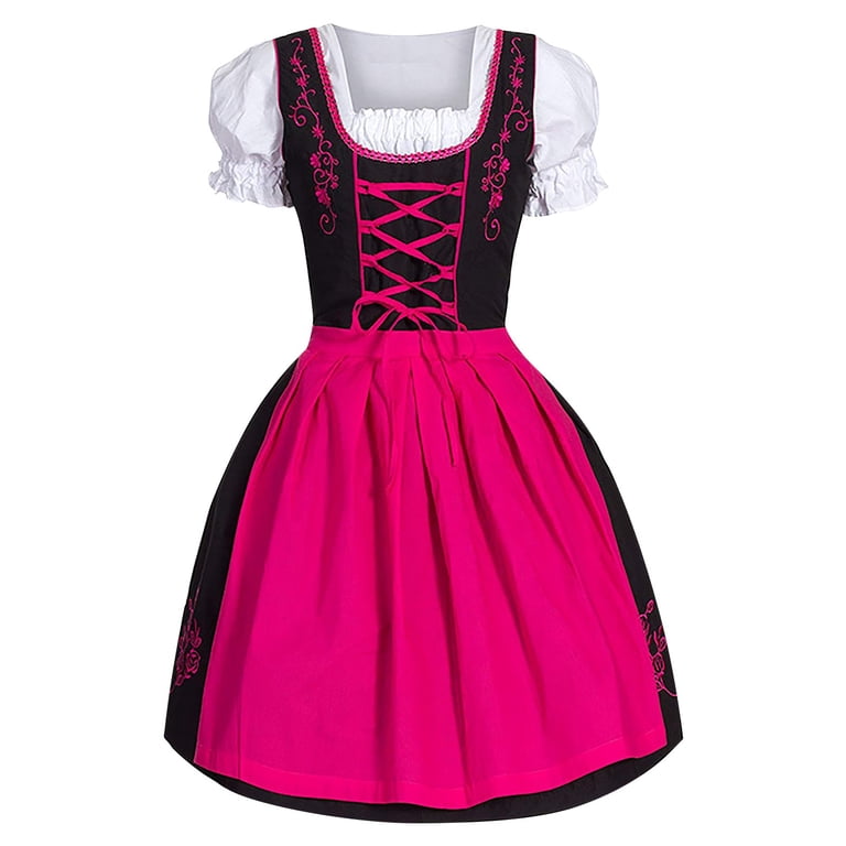 TAIAOJING Oktoberfest Dress Women's German Dirndl Dress Plus Size Dress Square Neck Apron Girl Dresses - Walmart.com TAIAOJING Oktoberfest Dress Women's German Dirndl Dress Plus Size Dress Square Neck Apron Girl Dresses - Walmart.com
