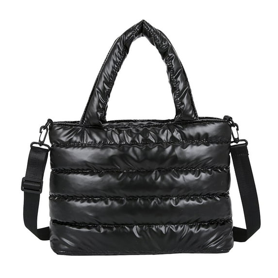 TAIAOJING Purses and Handbags for Women Tote Bag For Quilted Handbag Lightweight Winter Down Cotton Padded Shoulder Bag Down Padding