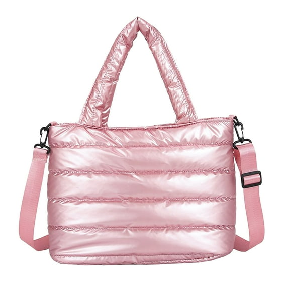 TAIAOJING Purses and Handbags for Women Tote Bag For Quilted Handbag Lightweight Winter Down Cotton Padded Shoulder Bag Down Padding