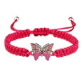 thumbnail image 1 of TAIAOJING Red Rope Flat Knot Couple Bracelet Hand Woven Valentine'S Day Bracelet Men And Women Girlfriends Butterfly Jewelry To Send Girlfriend Gifts, 1 of 8