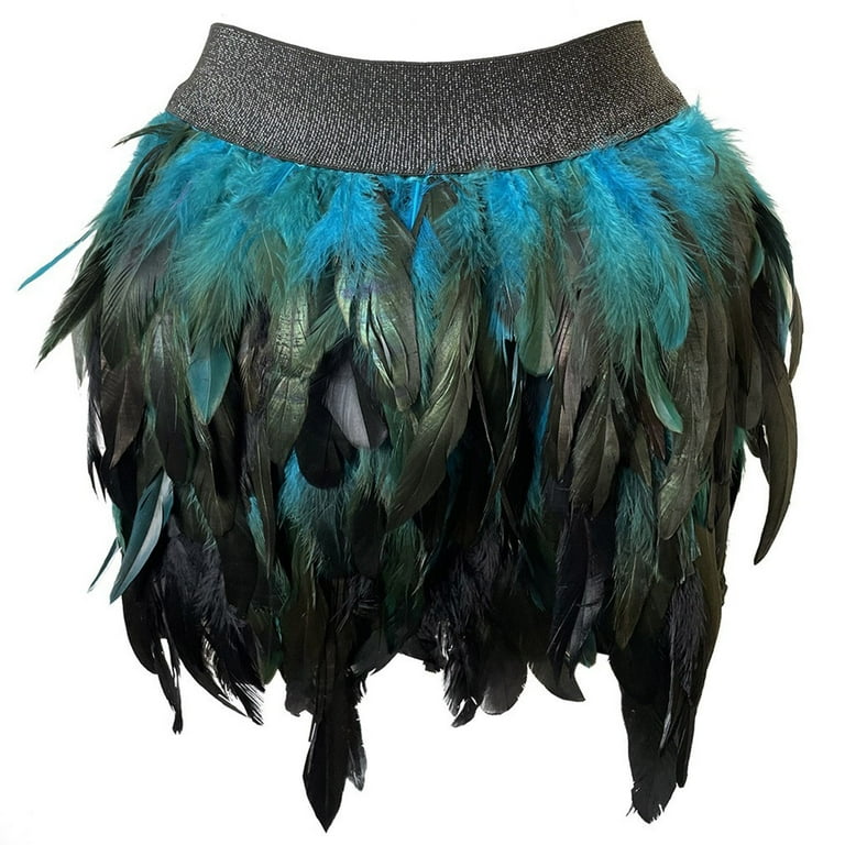 TAIAOJING Skirts for Women an Stage Performance Clothing Feather Body Short Carnival Petticoat Skirt Walmart