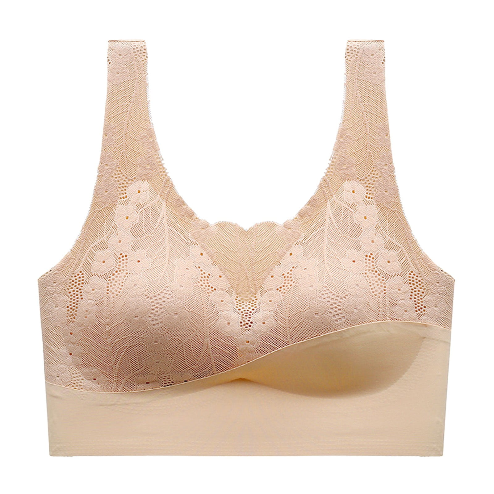 Taiaojing Smooth V Bras For Women New Lace Back Wrapping Chest Ice Silk Traceless Thin Style 0792