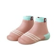 thumbnail image 1 of TAIAOJING Summer And Autumn Comfortable Toddler Shoes Stripes Colorblock Children Mesh Breathable Floor Sneakers For 3-6 Months, 1 of 4