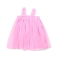 thumbnail image 1 of TAIAOJING Summer Girls Suspender Mesh Dress Pure Color Children Summer Tulle Party Princess Dress Fluffy Casual Dresses For 18-24 Months, 1 of 8