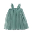 thumbnail image 1 of TAIAOJING Summer Girls Suspender Mesh Dress Pure Color Children Summer Tulle Party Princess Dress Fluffy Casual Dresses For 18-24 Months, 1 of 8