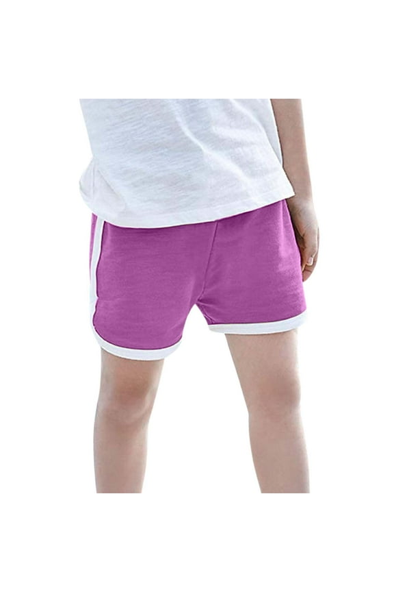 Summer Kids Casual Shorts For Boys Girls Elastic Waist Beach Pants Kids Swimwear Toddler To Big Kid Sizes Birthday 4-5Y