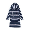 thumbnail image 1 of TAIAOJING Summer Teen Kids Girls Long Sleeve Stripe Slim Pencil Dress Hooded Princess Dress Daily Wear For 4-5 Years, 1 of 8