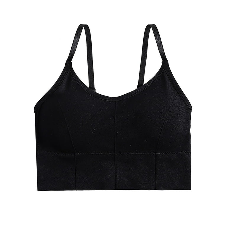 Women's Workout Seamless Sports Bras Tank With Built In Bra Tank Tops  Adjustable Strap Stretch Cotton Camisole With Built In Padded Shelf Bra  Small