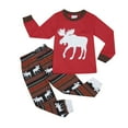 thumbnail image 1 of TAIAOJING Toddler Baby Boy Girl Outfit Fall Winter Little Christmas Pajamas Sets For Cotton Print Sleepwear Long Sleeve 2 Pcs Kids Clothes Outfits 4-5 Years, 1 of 7