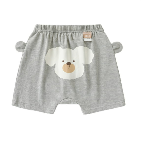 TAIAOJING Toddler Baby Boys Girls Cute Shorts Cartoon Print Elastic High Waist PP Harem Shorts Summer Bottoms Soft 6-12M