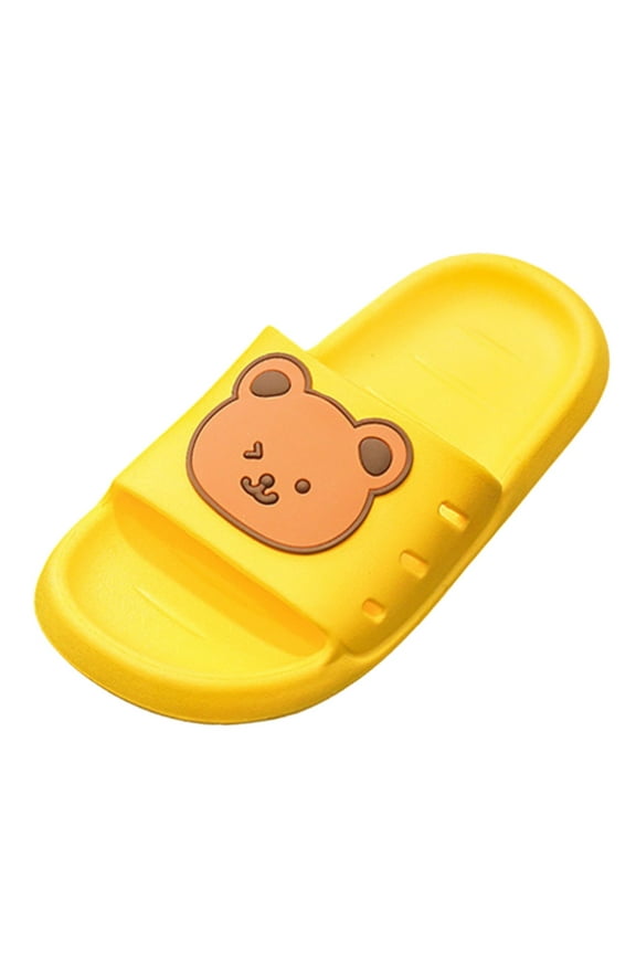 Toddler Baby Boys Girls Summer Slippers Animal Bear Children Home Slippers Anti Soft Soles Indoor And Outdoor Bathing For Boys And Girls Fashion 2.5-3 Years