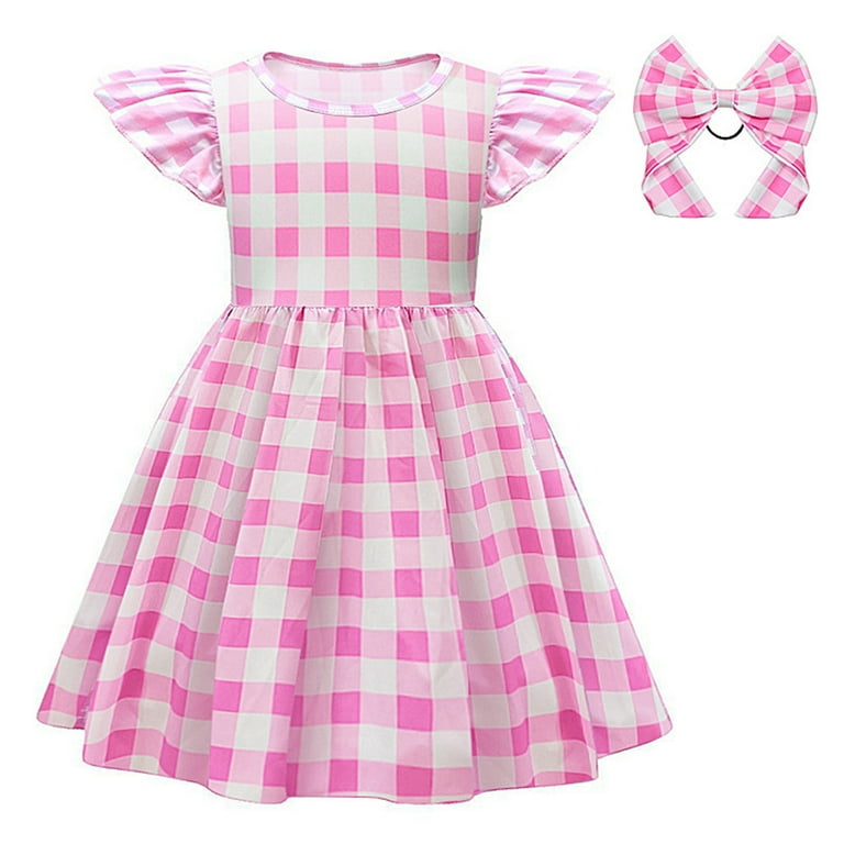 Girls Gingham Football Set