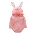 thumbnail image 1 of TAIAOJING Toddler Baby Girl Clothes Set Boys Easter 3D Bunny Rabbit Ear Romper Bodysuit With Pocket Clothes Outfits For Girl 0-3 Months, 1 of 3