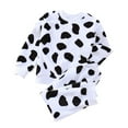 thumbnail image 1 of TAIAOJING Toddler Baby Girl Fall Clothes Set 2 Piece Boys Girls' Winter Pajama Set Warm Flannel Sleepwear Set Tops Pants Outfits Soft Comfy Fluffy Pajamas Clothes 12-18 Months, 1 of 1
