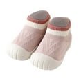 thumbnail image 1 of TAIAOJING Toddler Baby Girl Shoes Rubber Sole Non- Indoor Slipper First Walking Floor Shoes With Cute Bows Baby Shoes Breathable Footwear S, 1 of 2