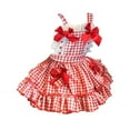 thumbnail image 1 of TAIAOJING Toddler Baby Girls Summer Dress Kids Plaid Bow Lolita Princess Dress Clothes, 1 of 6