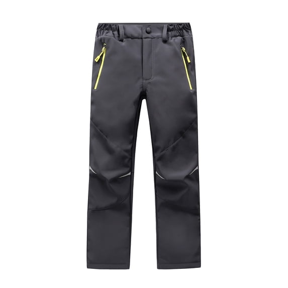 TAIAOJING Toddler Baby Kids Snowpants Windproof Trousers With Pockets Trendy Clothes, 7-8 Years