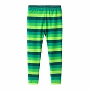 TAIAOJING Toddler Baby Kids St. Patricks Day Costume Lucky Straw Pants Striped Print Casual Joggers, 0-1 Years