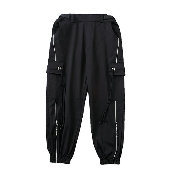 TAIAOJING Toddler Baby Kids Tollder Boysgirl Fashion Waist Flare Pants Casual Long Pants Jeans Cargo Pants Trousers Trendy Clothes, 6-7 Years
