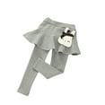 thumbnail image 1 of TAIAOJING Toddler Baby Kids Trendy Girls' Leggings Skirt Ruffle Skirt Pants Casual Joggers, 5-6 Years, 1 of 3