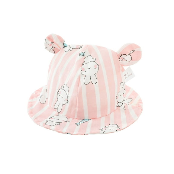 TAIAOJING Toddler Baby Sun Hat For 3-12 Months Outdoor Summer Sunshade Cap Soft Breathable Lightweight Adjustable Birthday 0-3M