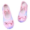 thumbnail image 1 of TAIAOJING Toddler Ballet Slippers Dance Shoes Split Leather Sole For Children Comfort Footwear 4-4.5 Years, 1 of 6