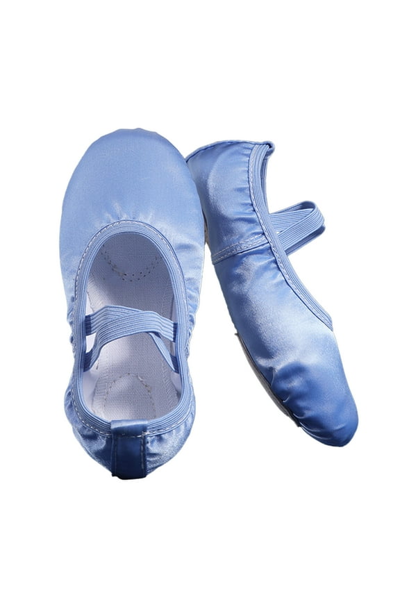 Toddler Ballet Slippers Dance Shoes Split Leather Sole For Children Cozy Footwear 5-5.5 Years